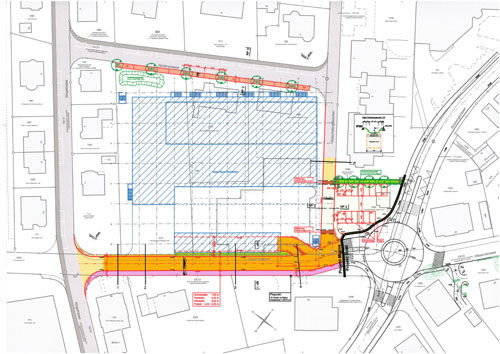 Neubau Migros Wiesenstrasse, Langenthal: Strassenprojekt